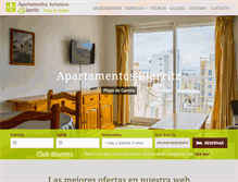 Tablet Screenshot of apartamentosbiarritzgandia.com